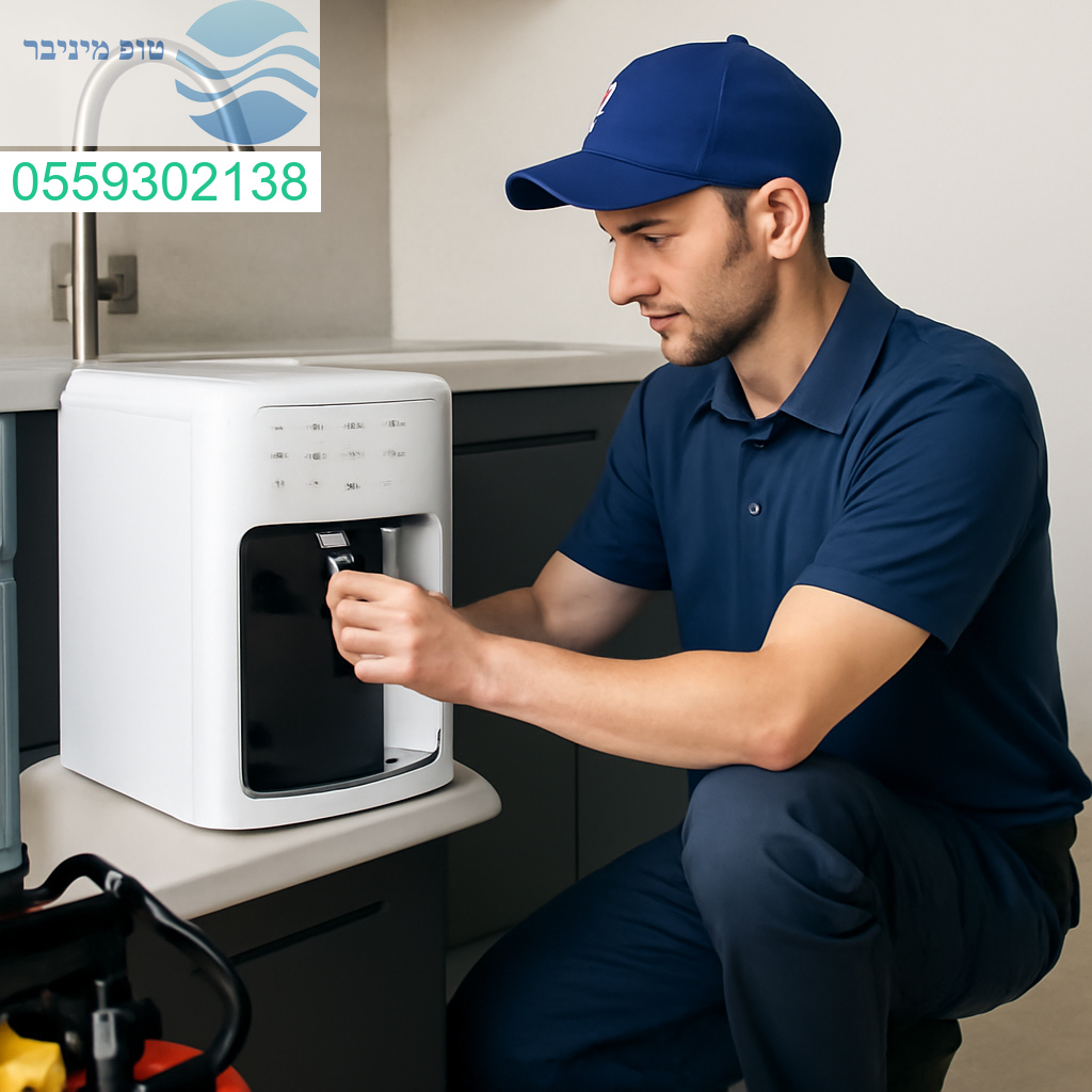 טכנאי תמי 4 מקצועי בשוהם מבצע בדיקה יסודית לשמירה על מים איכותיים ונקיים